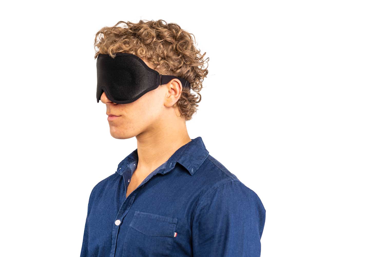 Blackout Contoured Sleep Mask - Image 4