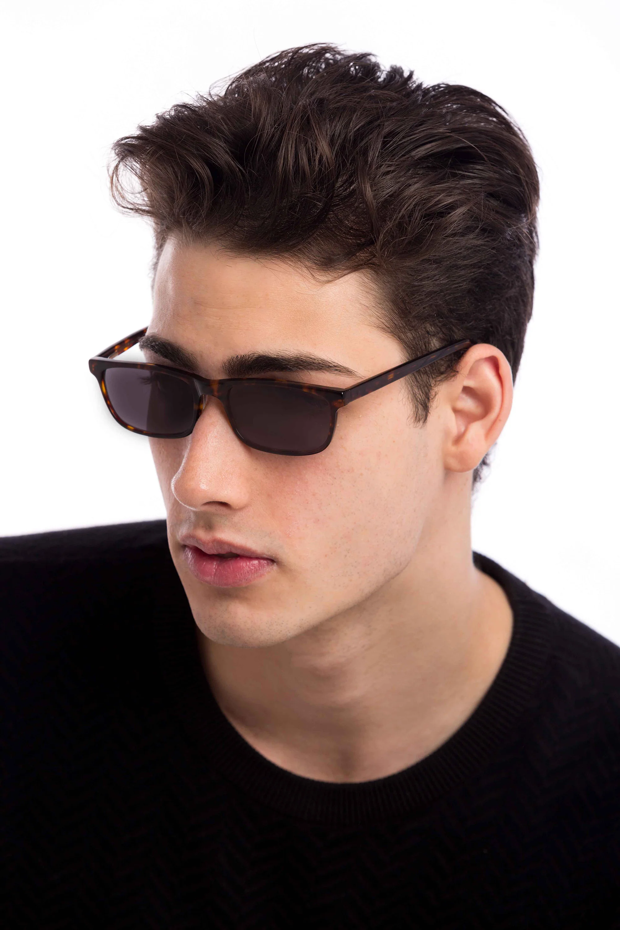 Tortoise Shell Sunglasses (Grey) - Image 4